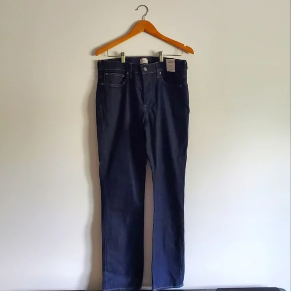 J CREW | NWT 770 Straight Blue Resin Rinse Japanese Denim Jeans (Size 32) - Picture 2 of 9